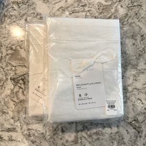 Belgian Linen Pillow Shams (King)